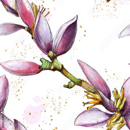 Delicate blossoms evoke serene feeling of peace and natural beauty