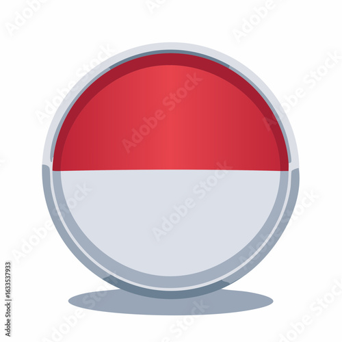 Free Download Illustrative Indonesian flag waving gracefully over a white background, ideal for travel promos, cultural festivals, and educational materials about Indonesia
 - GFXLoad
