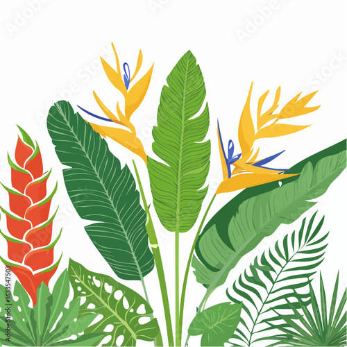 A sun-drenched circular scene of palm fronds framing a bright sky, ideal for travel branding, resort marketing, and summer campaign visuals
