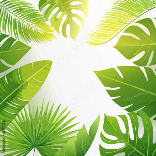 Polished round icon showing an emerald leaf frame with bold silhouettes, designed for branding collateral, website visuals, and social media campaigns
