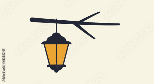 Branch-mounted lamp post