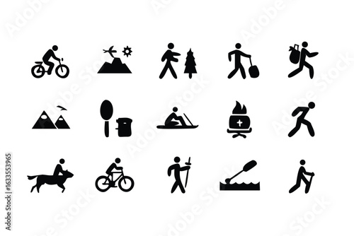 Autumn Leisure & Outdoor Icons – Editable Vector Set