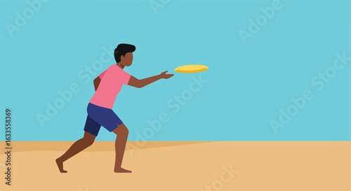 Person throwing a disc