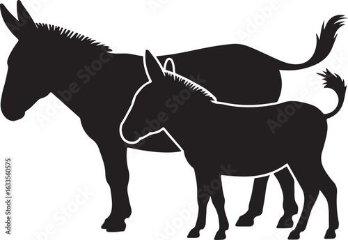 silhouette of a horse