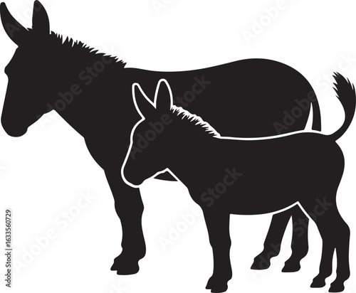 horse silhouette vector