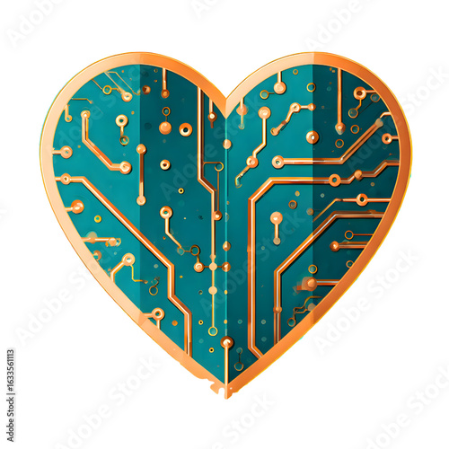 Heart with Circuitry