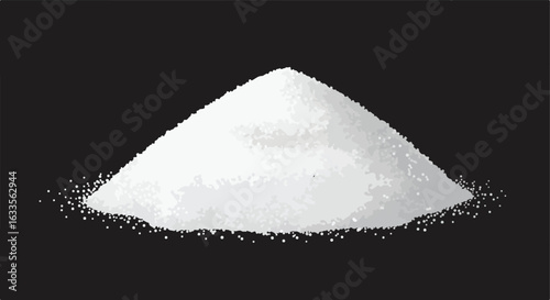 Pile of white granules