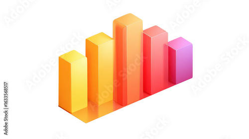 Bar chart with gradient colorsTransparent background, PNG file Free Download Bar chart with gradient colorsTransparent background, PNG file - GFXLoad