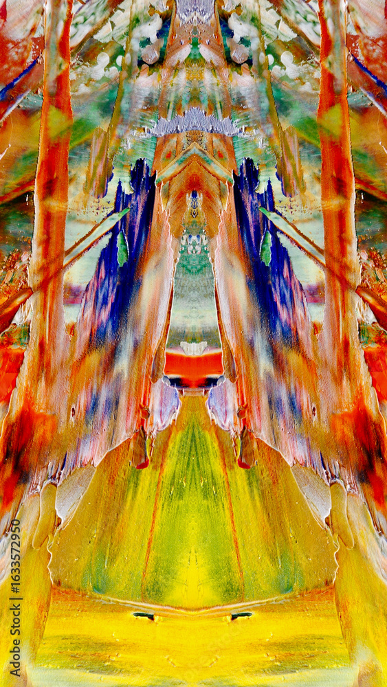 Fototapeta premium Abstract art background . Hand painting artwork on canvas .