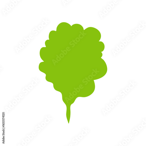 Green stinky smell cloud. Bad aroma vector elements 