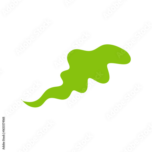 Green stinky smell cloud. Bad aroma vector elements 