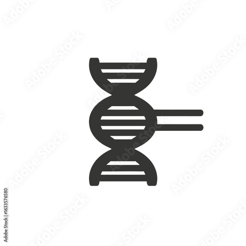 DNA Strand Icon for Genetics, Biology, and Scientific Research