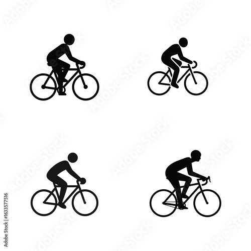 ycling with Heart Symbolizing Fitness and Love for Active Couples