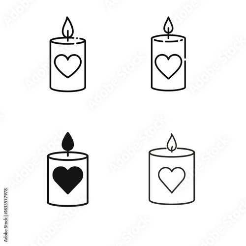 Romantic Heart-shaped Candles for Cozy and Intimate Settings