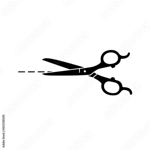 Precise Cut: Scissors poised to execute a clean, decisive trim, epitomizing sharpness, precision, and the art of transformation.