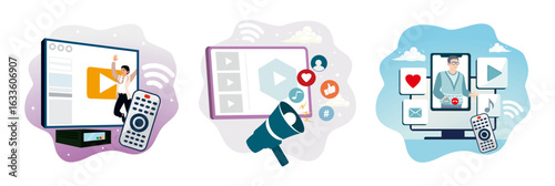 Smart TV technology, smart tv content, smart tv applications.
