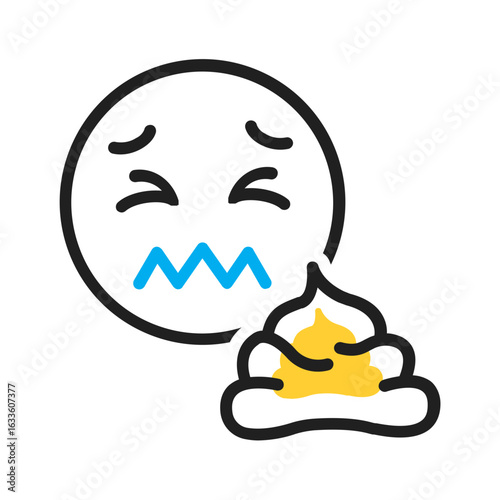 Vector multi color icon for Nasty