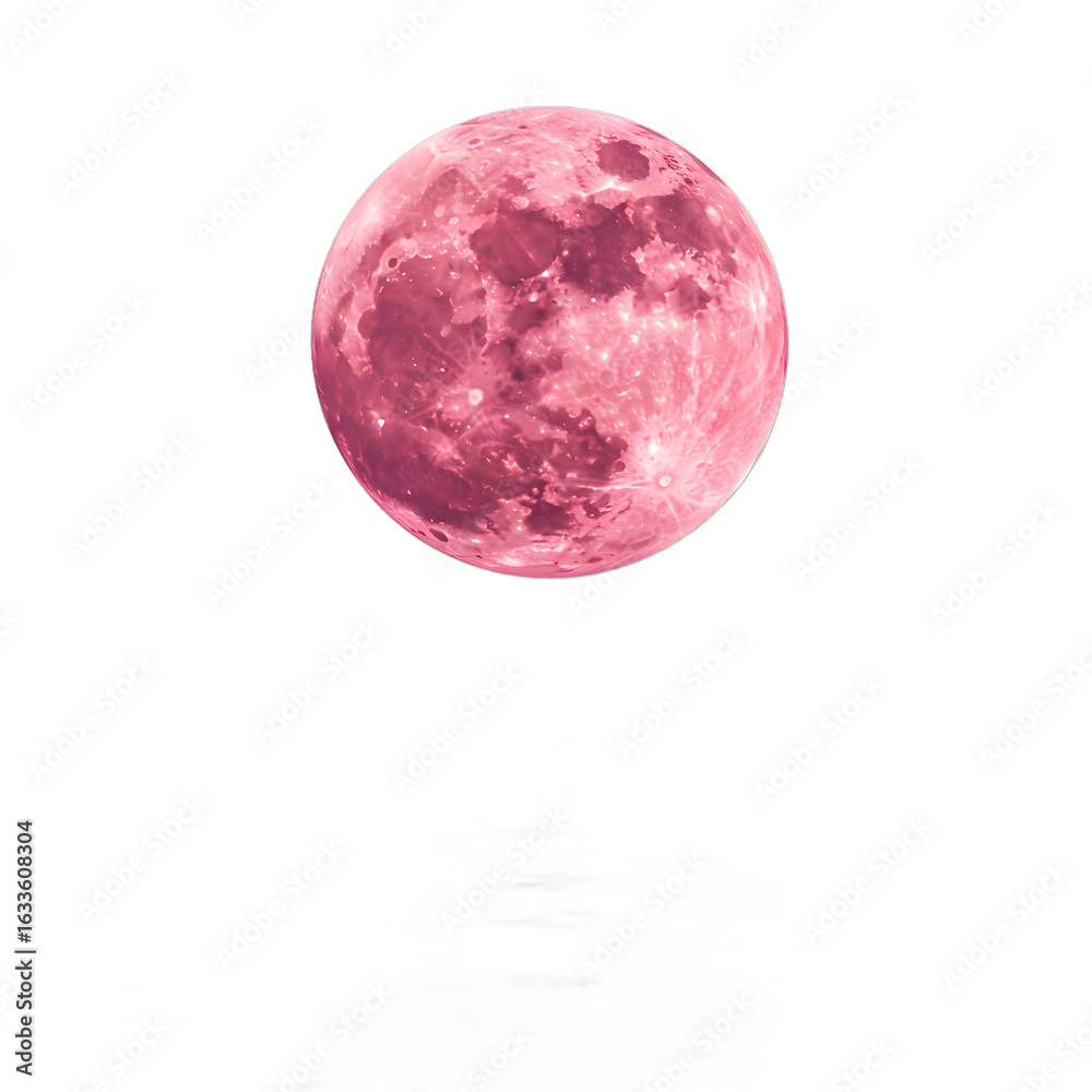 Obraz premium full moon ISOLATED ON TRANSPARENT BACKGROUND 