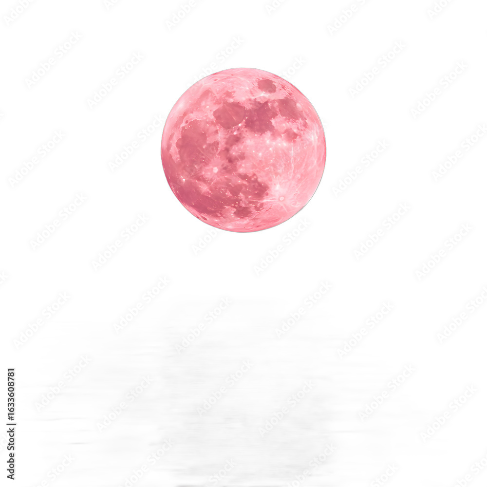 Obraz premium full moon ISOLATED ON TRANSPARENT BACKGROUND 