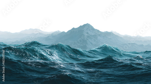 Obraz na plátně Turbulent Ocean Waves