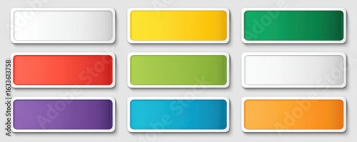 Free Download Colorful arrows on white labels arranged on a light background - GFXLoad