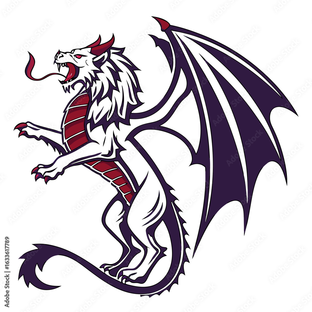 Obraz premium black dragon tattoo