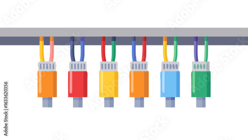 Colorful rca cable connectors audio video cables av cables component cables composite cables wire connection 100