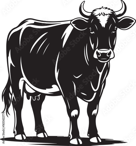 Cow Silhouette Vector | Farm Animal Clipart

Dairy Cow Silhouette | Rustic Farm Design

Standing Cow Silhouette | Livestock Animal Art

Black Cow Silhouette | Cattle Vector Illustration

Cow Outline S