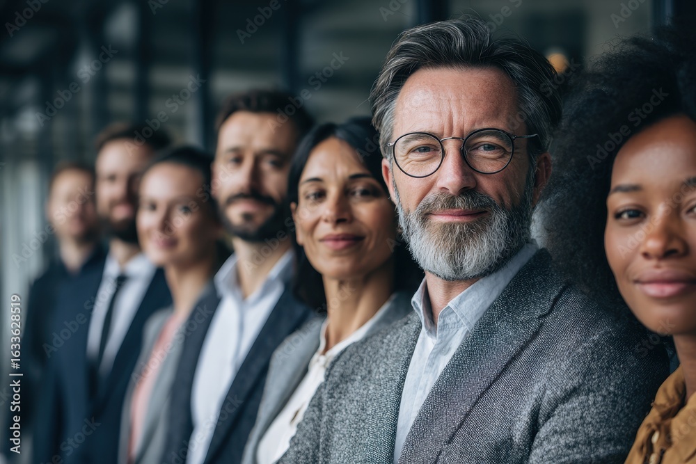 Obraz premium Business professionals showcase collaboration and commitment in a modern office environment during a team-building event