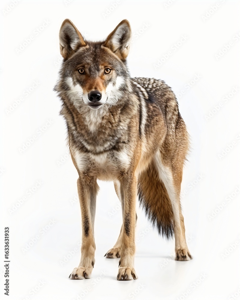 Fototapeta premium Red Wolf – Critically Endangered North American Canine in Natural Habitat