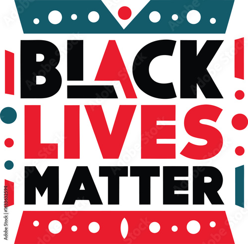 Powerful black lives matter typography statement design for apparel and social media campaigns celebrating equality and justice isolated on transparent background