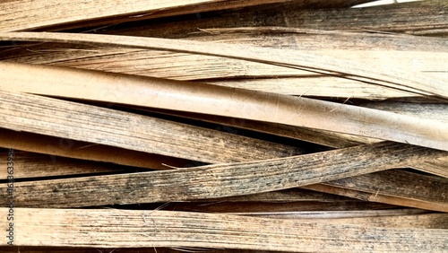 Foto close up of bamboo sticks photo, wood texture, bamboo fiber
