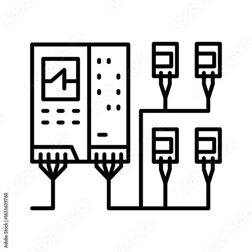 PLC and relay icon