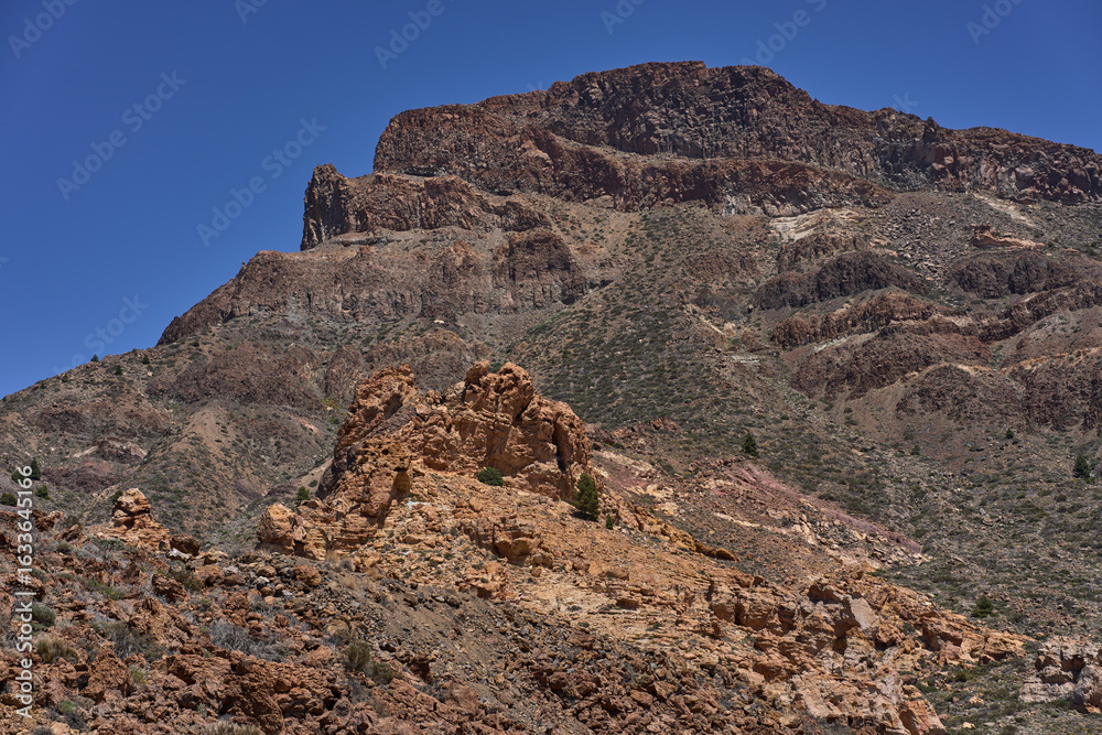 Fototapeta premium Volcanic slope beneath Mount Guajara