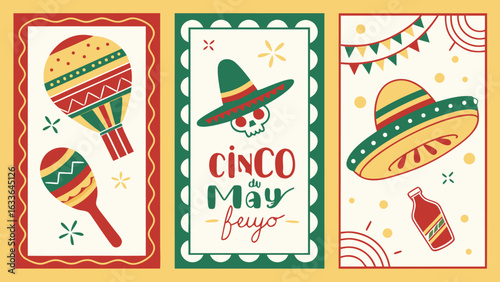 vector illustration of a set of vintage labels and stickers