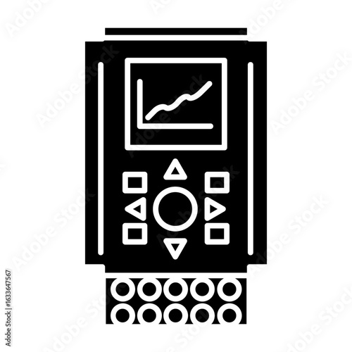 Electric motor inverter icon