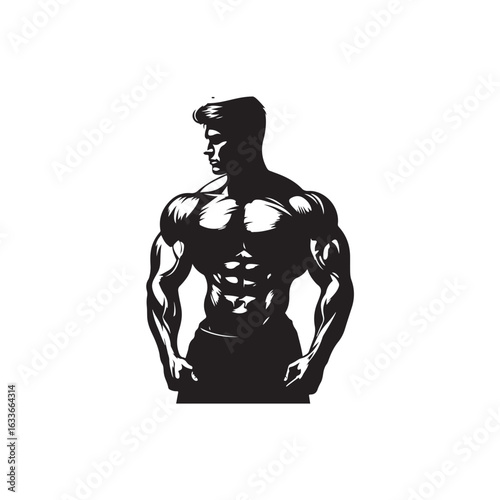 Muscular bodybuilder Vector (1).eps