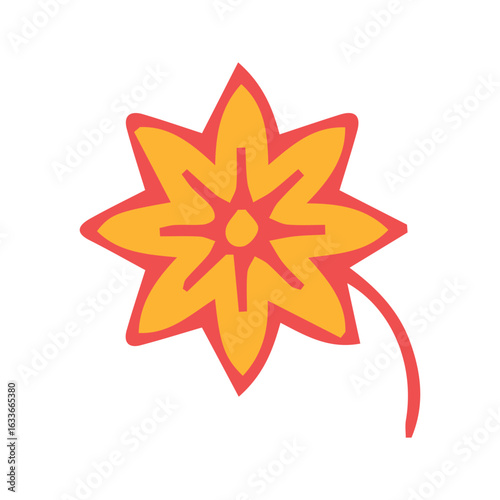 Flat design flower