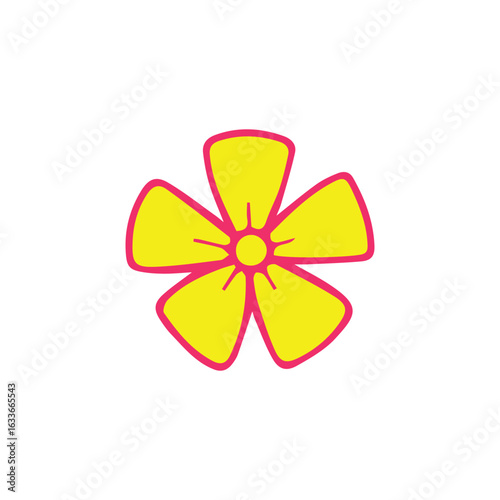 Flat design flower