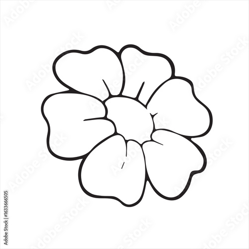 Flat design flower