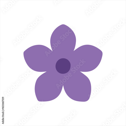 Flat design flower