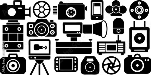 set of cameras vector