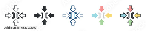 Constraint Icon Set Multiple Style Collection