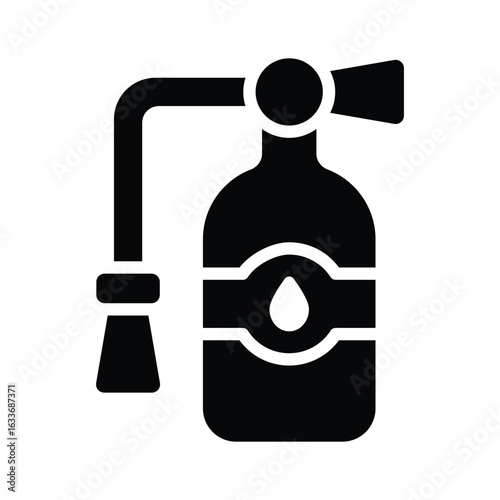 Extinguisher icon designed in glyph style, ready for premium use