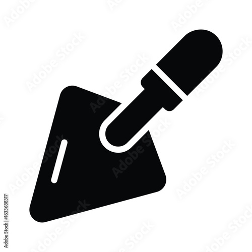 Get your hands on this trowel glyph style icon