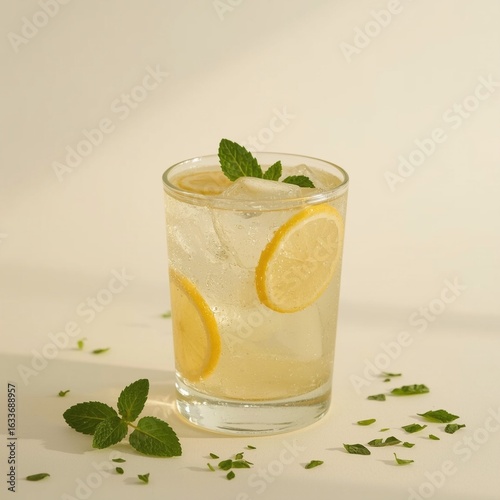 mojito cocktail with mint and lime