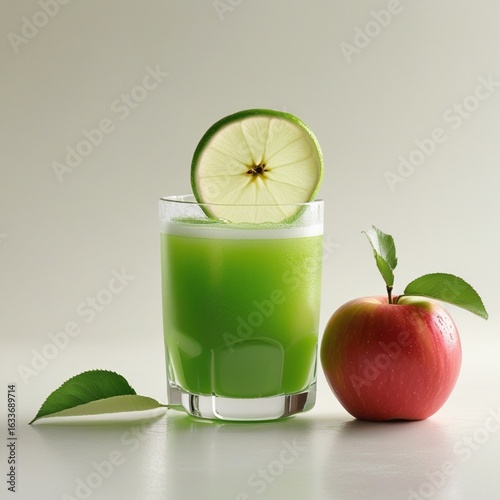 apple juice with apple