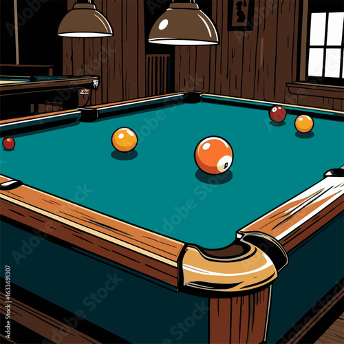 billiard vector illustration