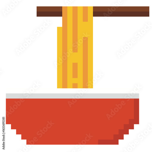 Noodle bowl pixel art