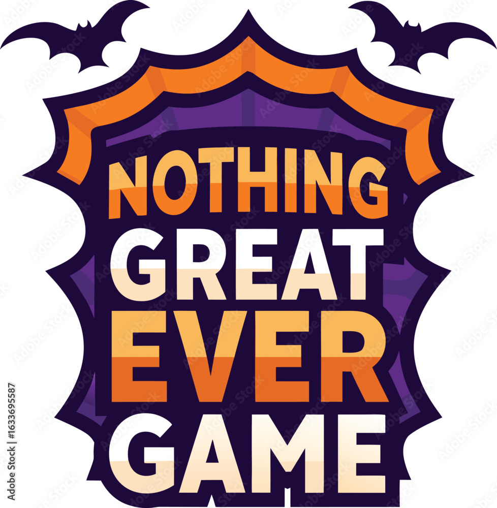 Obraz premium Inspirational quote t shirt design nothing great ever came from comfort zones motivational phrase isolated on transparent background